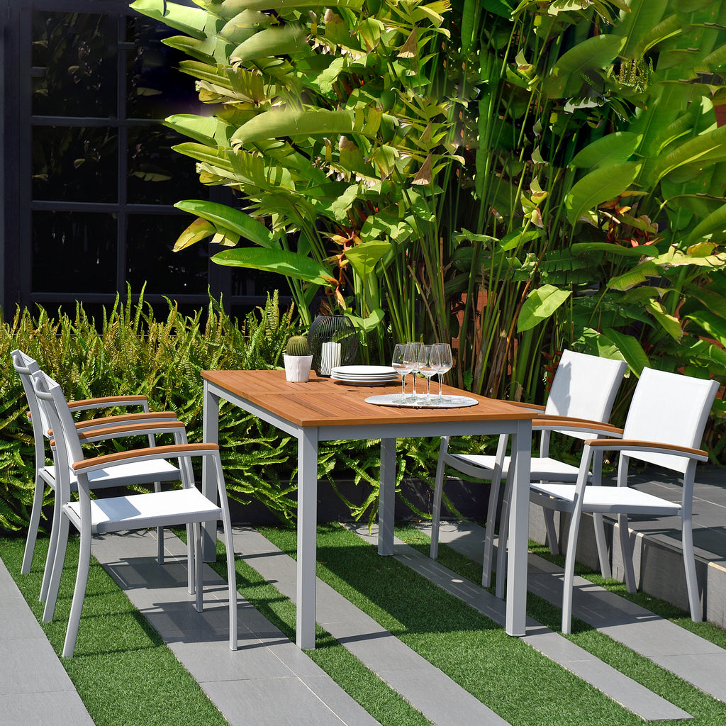 Arali 4 Seater Aluminium Sling Dining Set