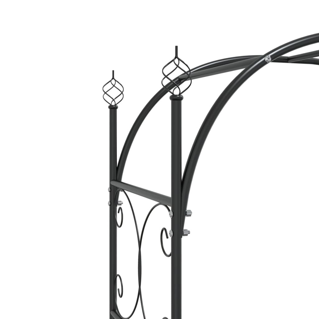 Emanuelle Black Garden Arch w/Gate
