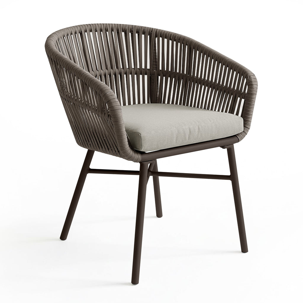 Brienz Rope Outdoor Dining Chairs. Set of 4. 4 Colours