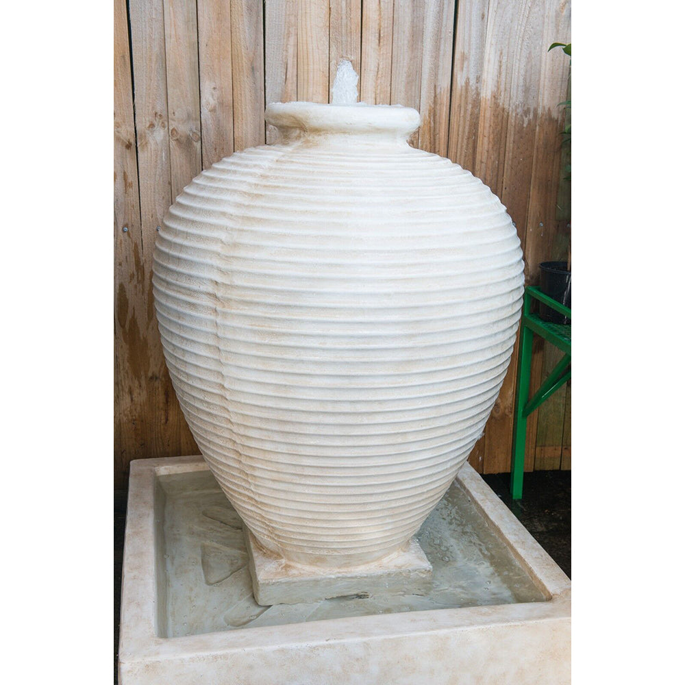 Marzio Urn Fountain 137cm High - Charcoal Black or Sandstone