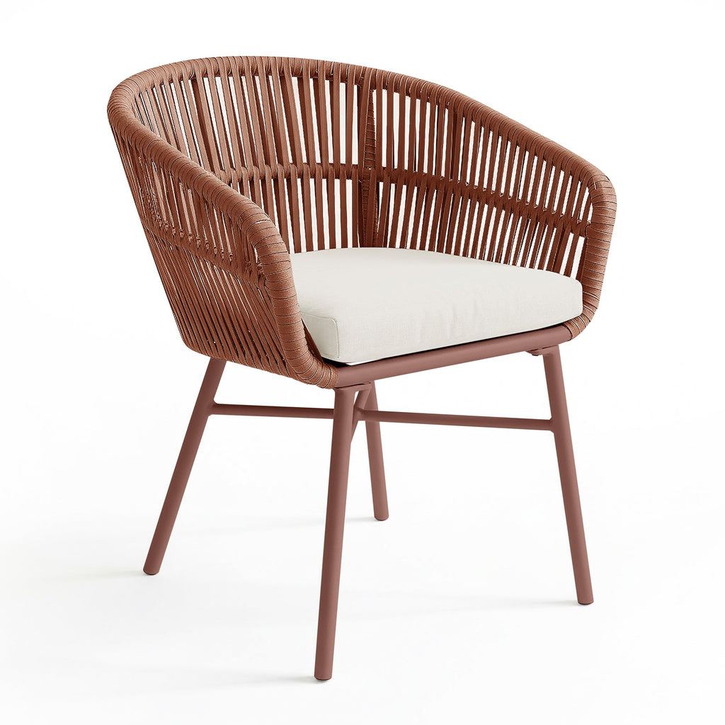 Brienz Rope Outdoor Dining Chairs. Set of 4. 4 Colours