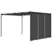 Avezzano Garden Gazebo/Patio Sunshade with Side Curtain 4x3x2.25m