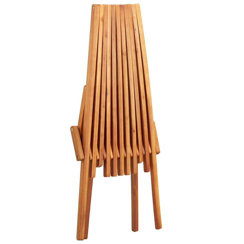 Collini Folding Outdoor Lounge Chair - Solid Acacia Wood