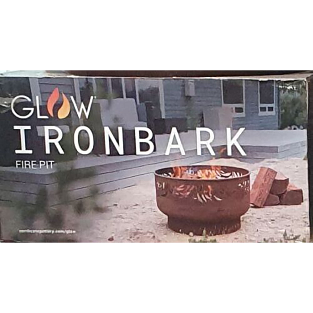 Lyra Round Rust-Finish Steel Firepit