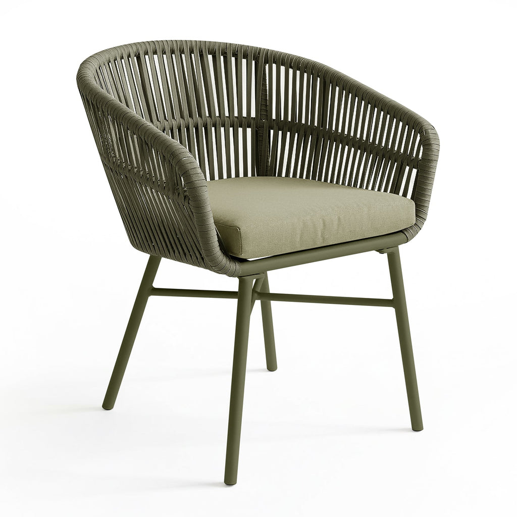 Brienz Rope Outdoor Dining Chairs. Set of 4. 4 Colours