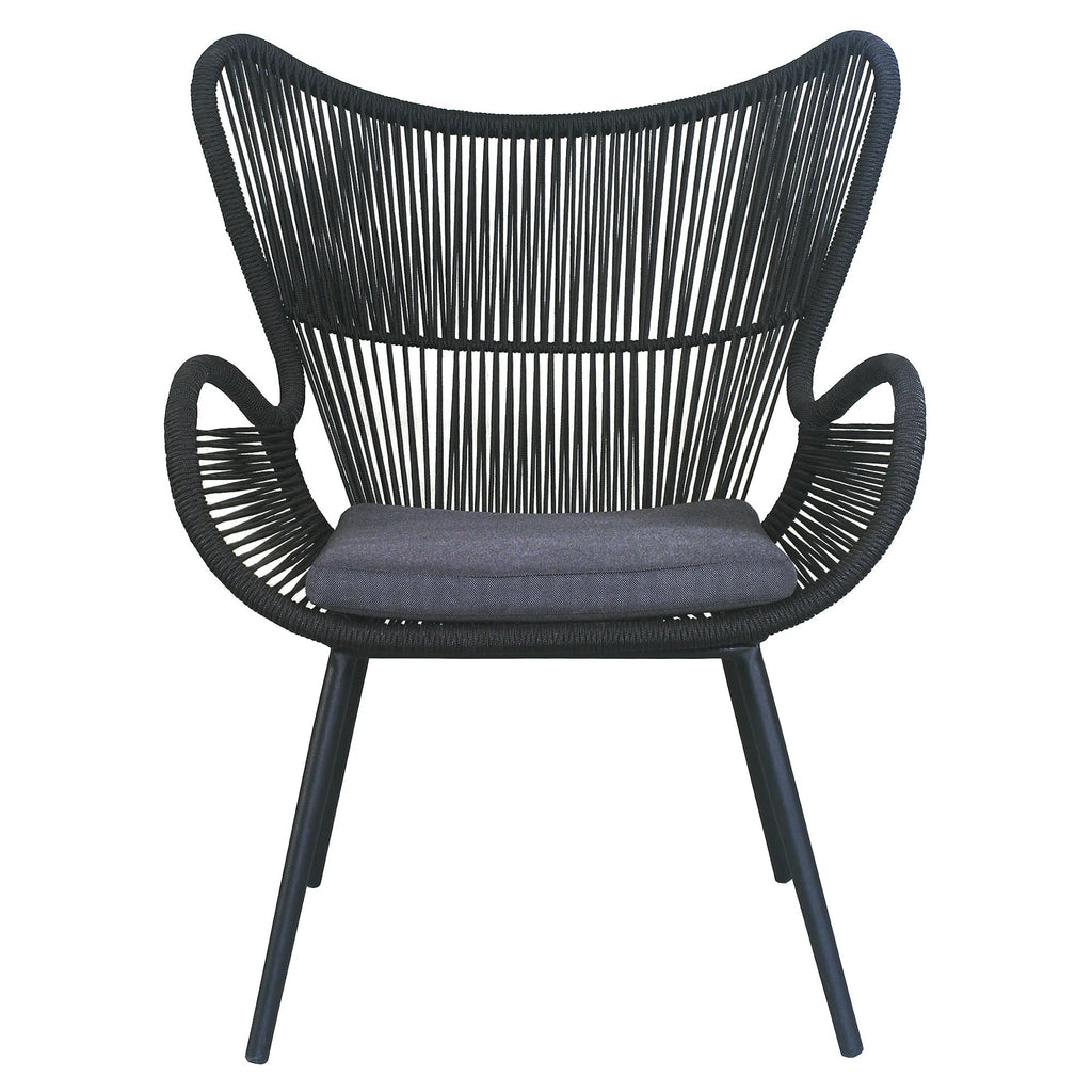 Alessia 4 Piece Woven Rope Outdoo Lounge Set