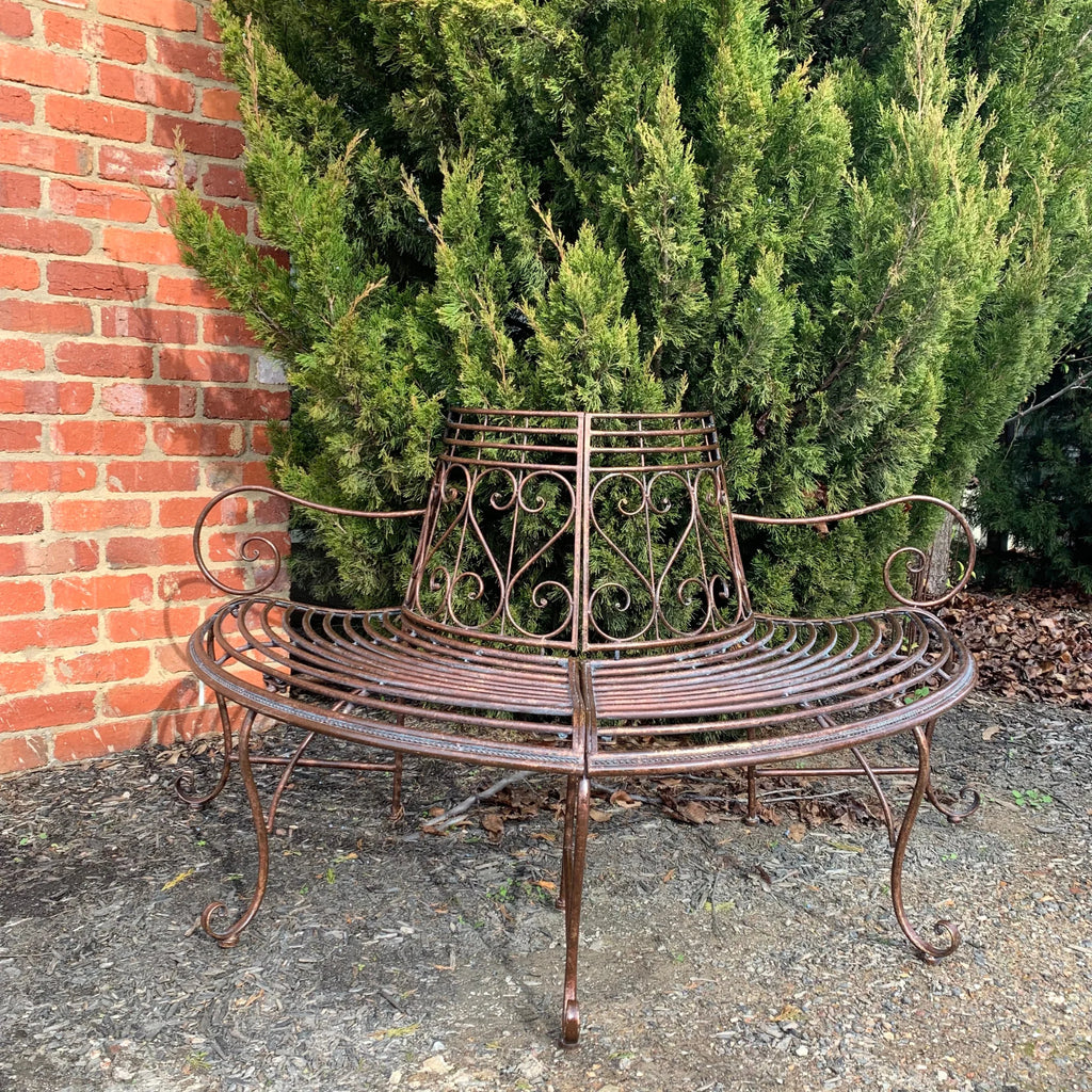 Trocadero Iron Half Tree Surround w/Bench Seat - 3 Colours