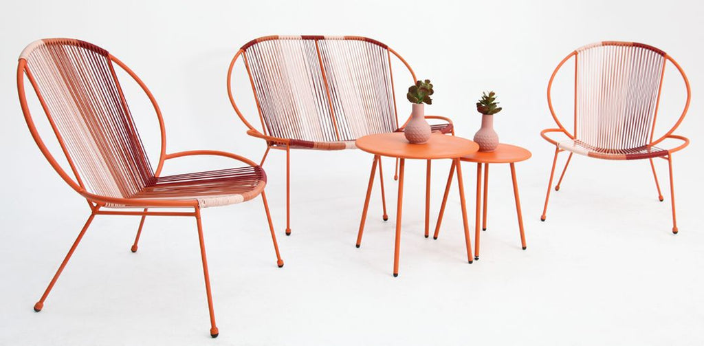 Rocca 5pc Steel Rattan Lounge Set