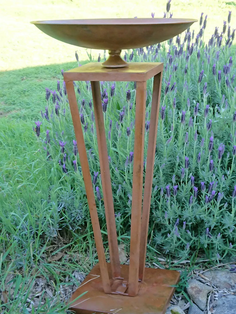 Ancona Metal Bird Feeder/Bird Bath. 80cm