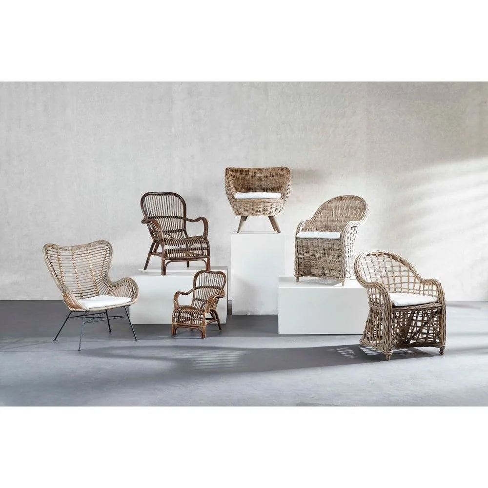 Costa Rattan Lounge Armchair - 3 Colours