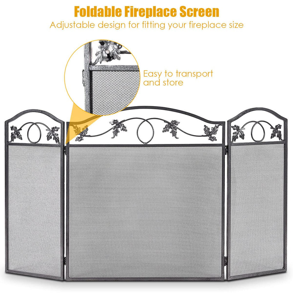 Azura 3-Panel Safety Fireplace Screen