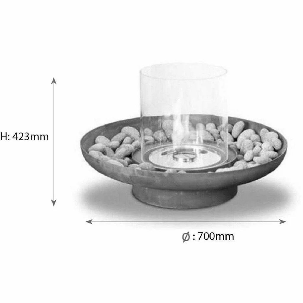 Troyo Ethanol Fire Pit - 70cm Diameter