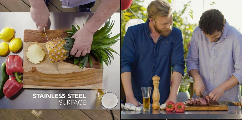 Rialto Outdoor BBQ Prep Bench & Storage Unit