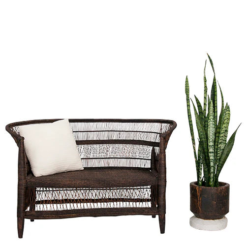 Zia Traditional 2-seater Cane Lounge Chair