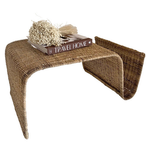 Oceana Wave Side Table / Magazine Rack