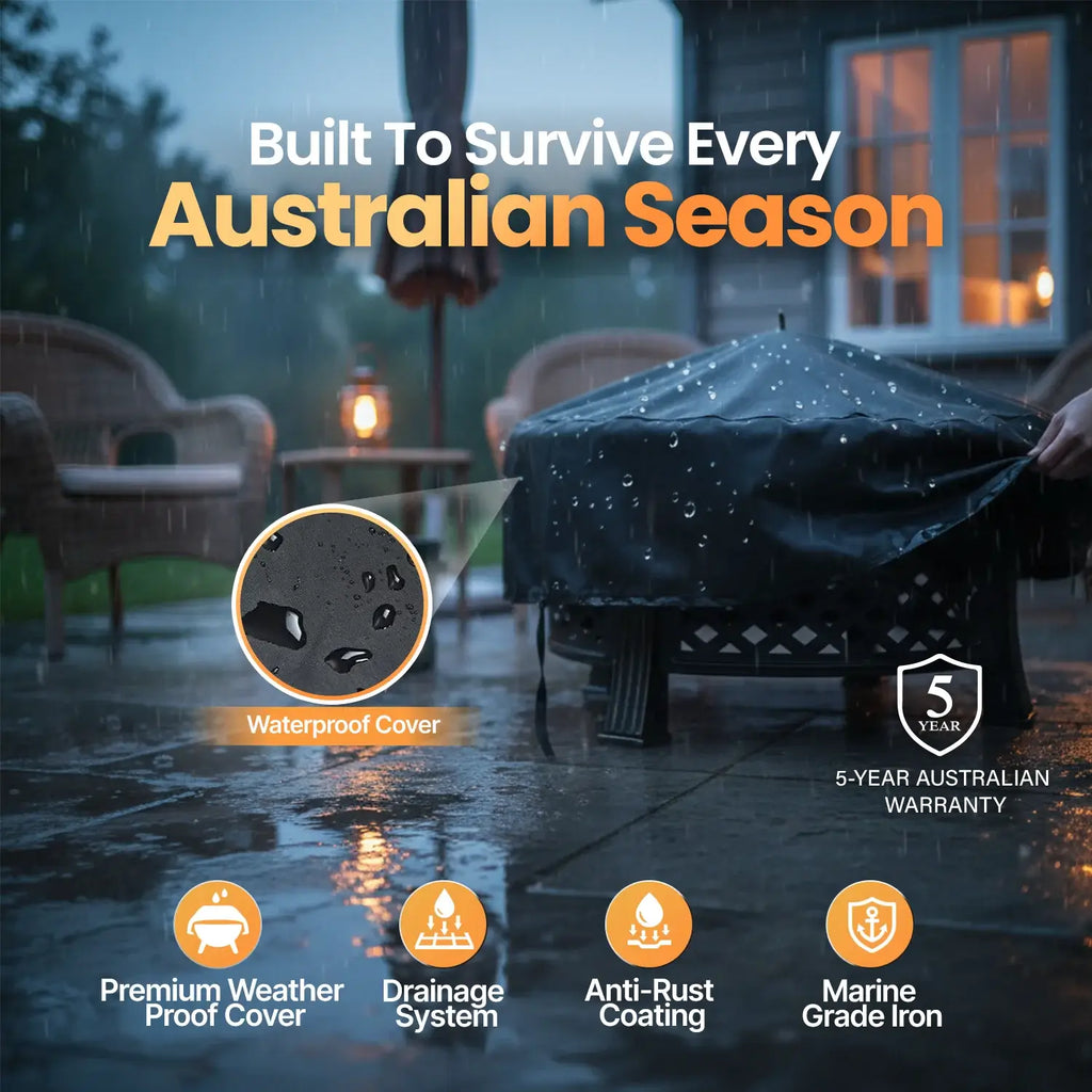Fiera Ember Ring - 2 in 1 Fire Pit & BBQ