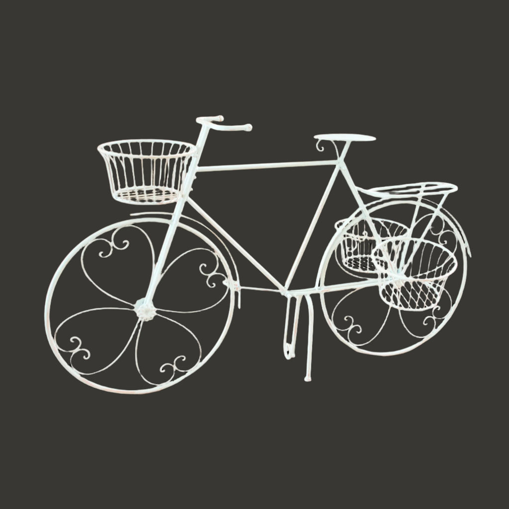 Tiburon Bicycle Planter – Brown or Cream