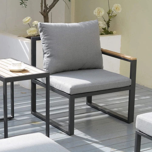 Sanovo 5-Piece Charcoal Outdoor Patio Set