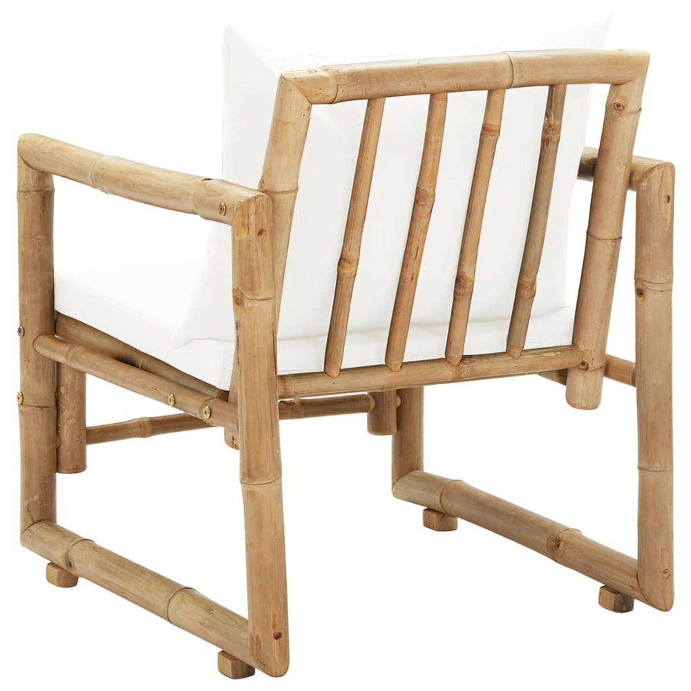 Lucca 2 pc Bamboo Chair Set w/Cushions