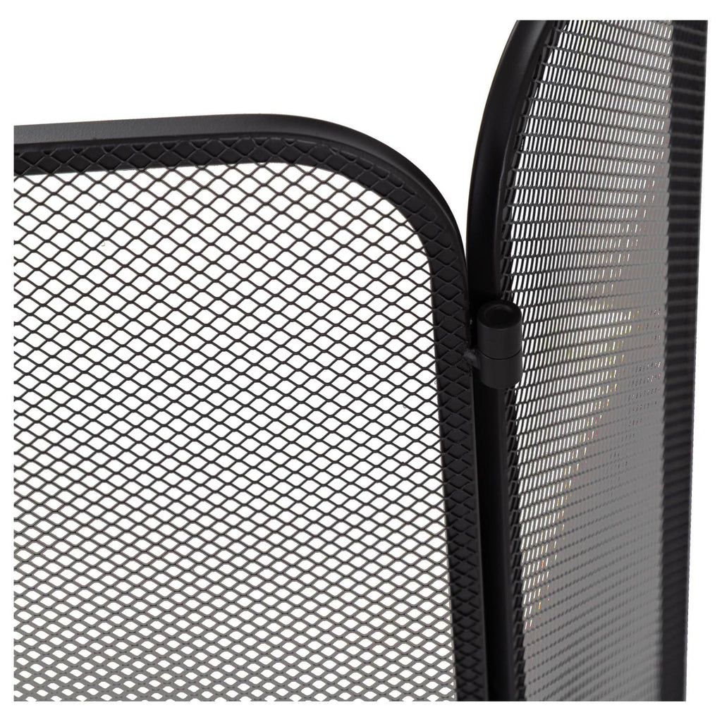 Systema 3-Fold Small 105x60cm Firescreen, Black