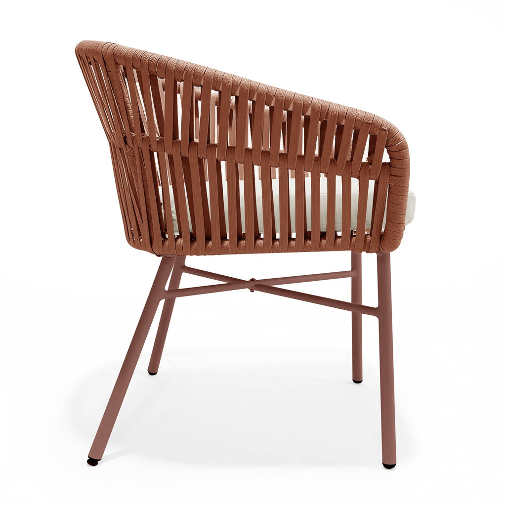 Brienz Rope Outdoor Dining Chairs. Set of 4. 4 Colours