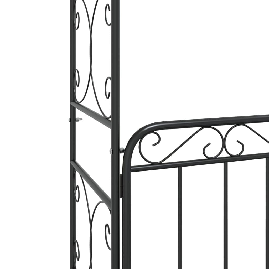 Emanuelle Black Garden Arch w/Gate
