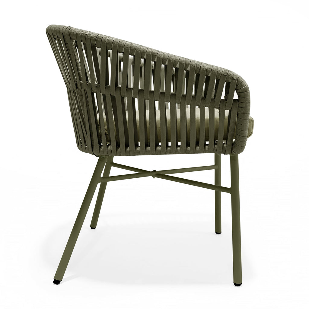 Brienz Rope Outdoor Dining Chairs. Set of 4. 4 Colours