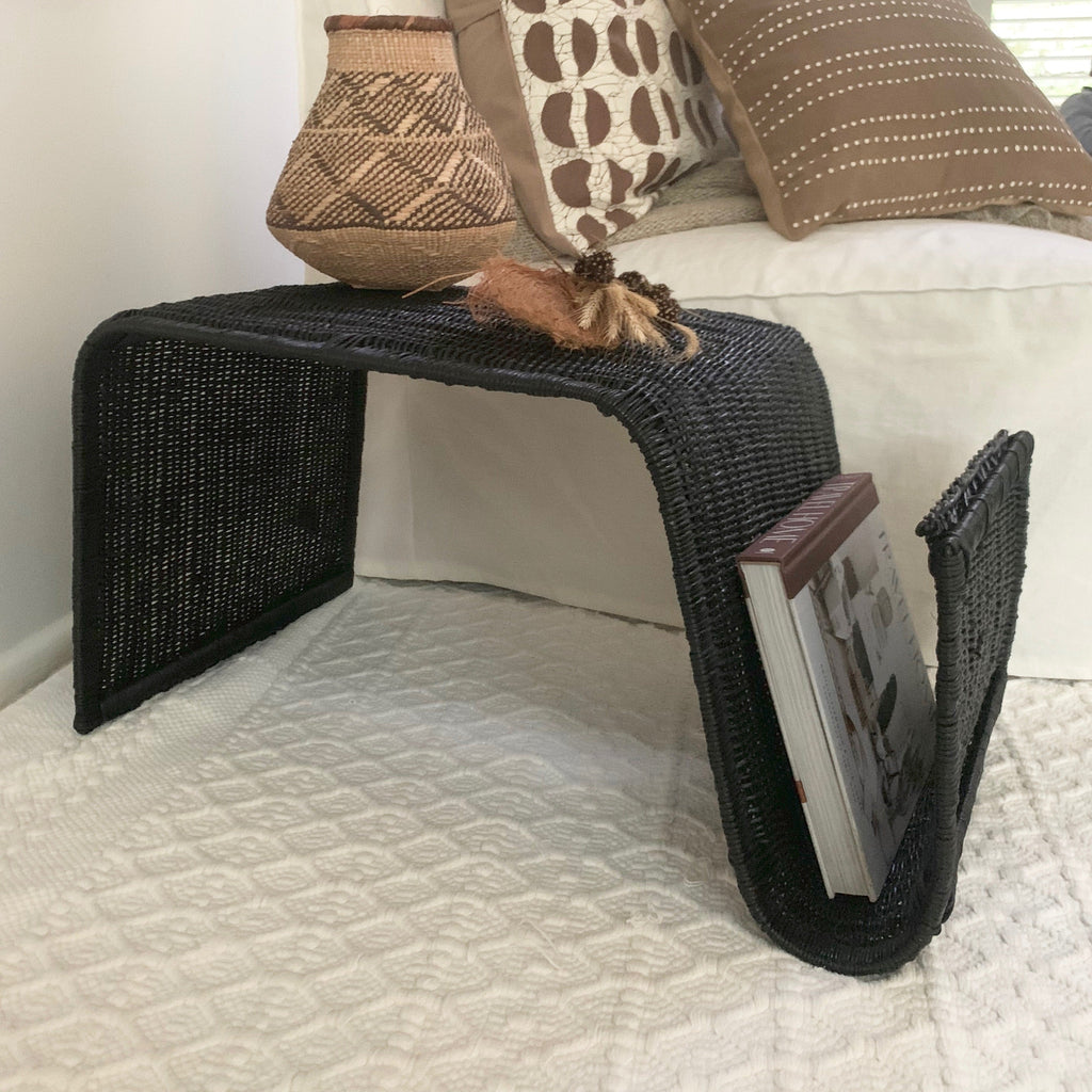 Oceana Wave Side Table / Magazine Rack