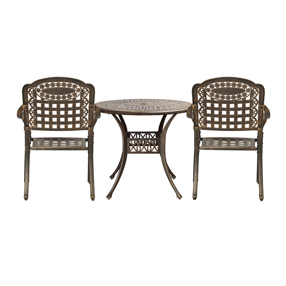 Asha 3pc Aluminium Outdoor Bistro Set