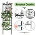 Ilana 2pcs Tall Metal Garden Trellis