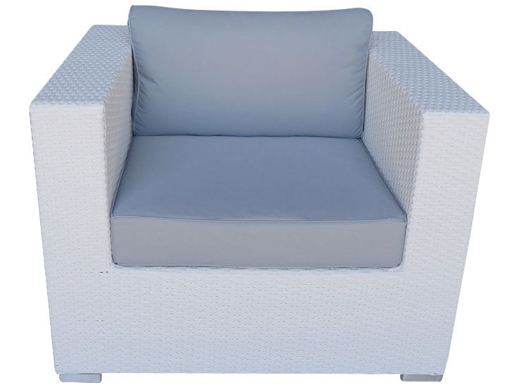 Maritsa White 3pc Rattan Outdoor Setting