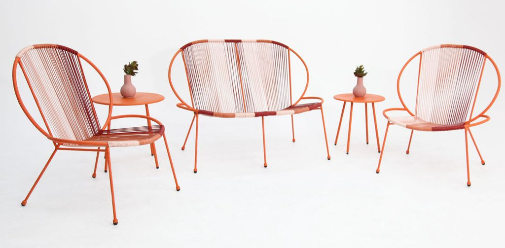 Rocca 5pc Steel Rattan Lounge Set