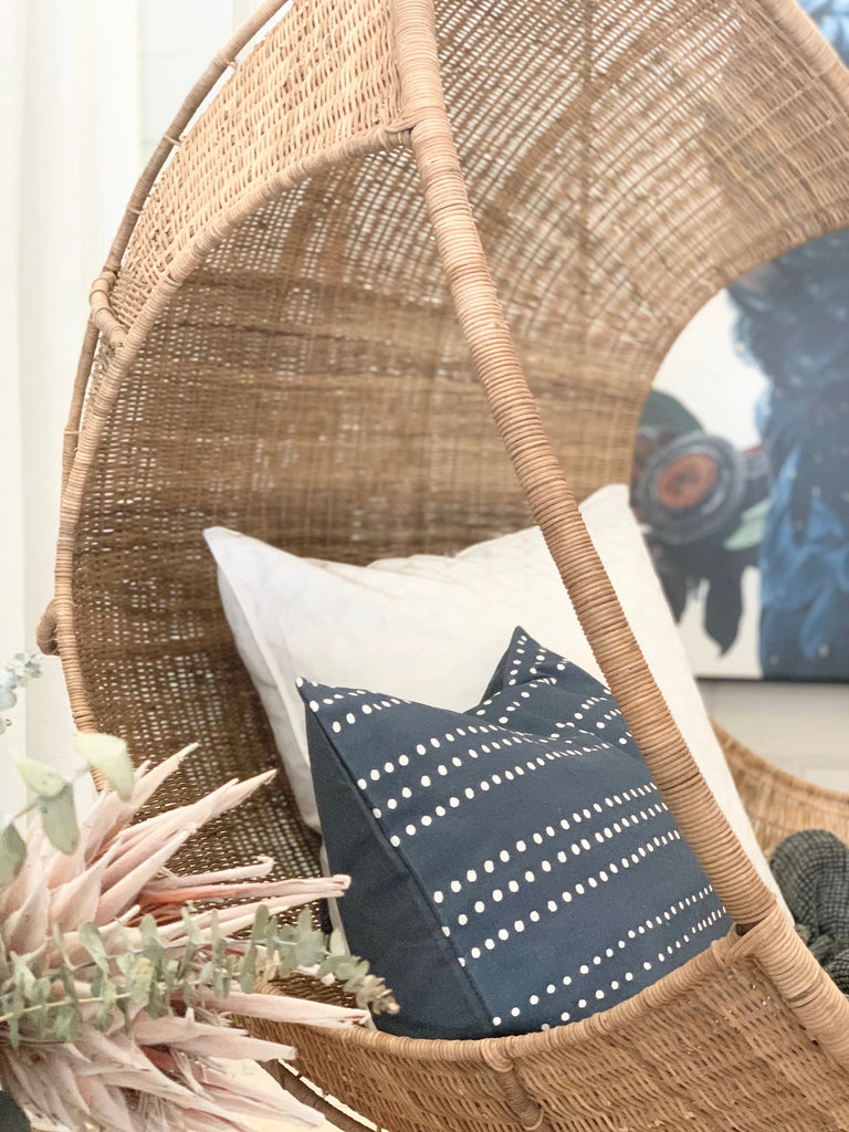Fahari Hanging Pod Woven Cane Chair
