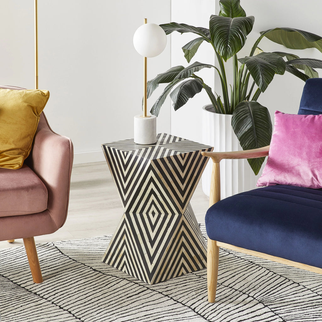 Rajasthani Bone Inlay Side Table