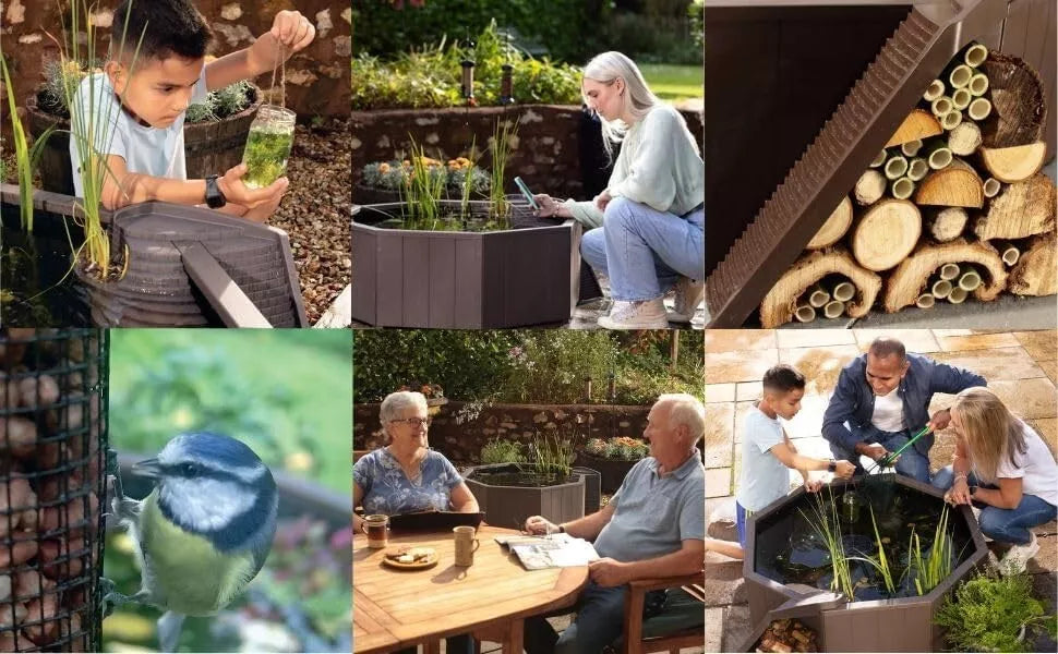 Gaia Nature Pool Kit, Raised Pond for Garden or Patio