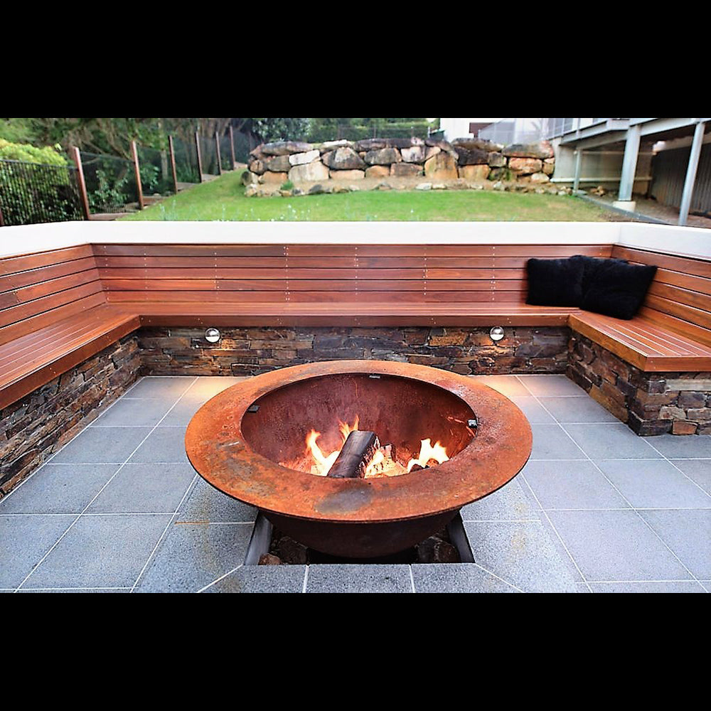 The Osaka Firepit-Coffee Table-Hotplate-Grill