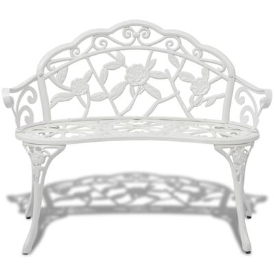 Fabiola Garden Bench 100 cm Cast Aluminium - 4 Colours
