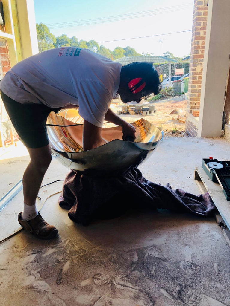 The Bonaventura Stainless Steel Firepit