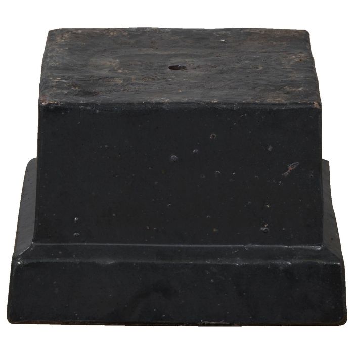 Thalassa Ironstone Urn And Pedestal. 56cm H