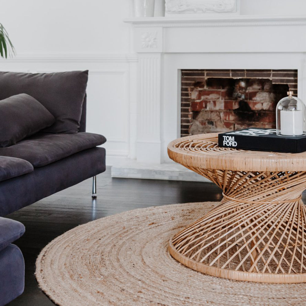 Chara Rattan Cross Woven Coffee Table