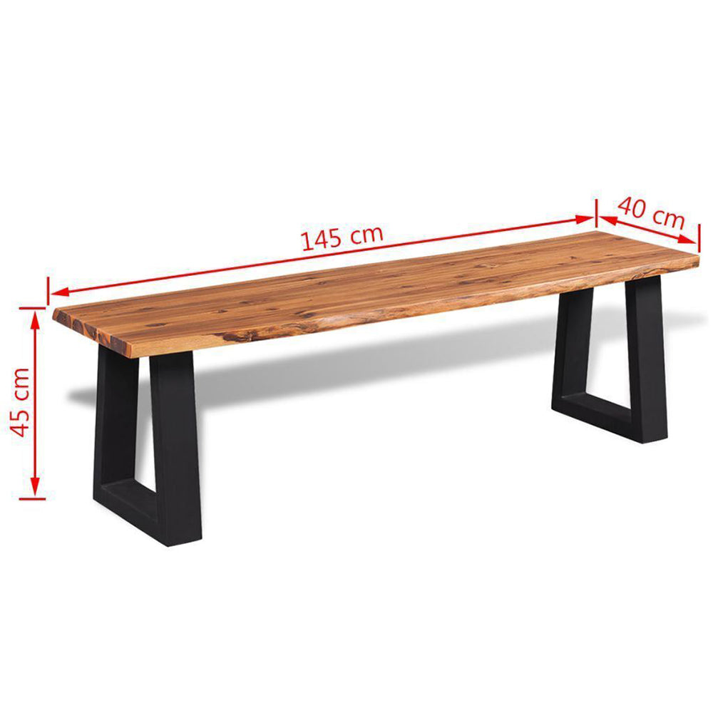Modena Long Bench - Solid Acacia Wood