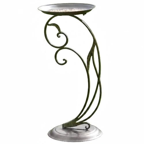 French-style Avian Bird Feeder/Bird Bath. Antique Brown