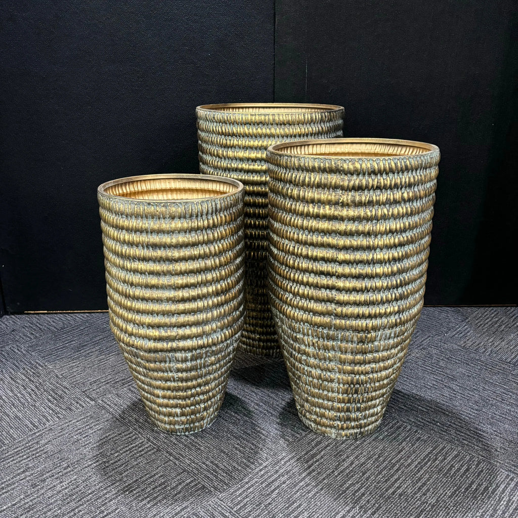 Set of 3 Sabella Metal Pots