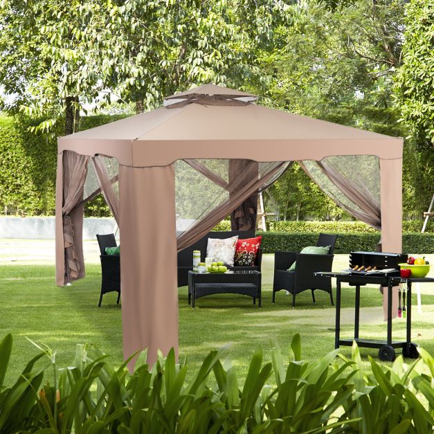 Socorro 3M X 3M Outdoor Canopy Gazebo w/Mosquito Netting