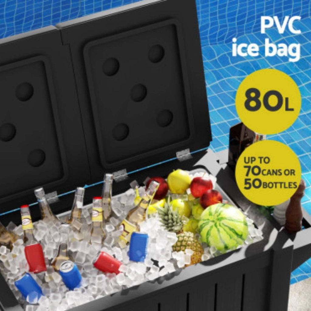 Fava 80L Rolling Ice Bucket/Cooler & Storage Cabinet Box