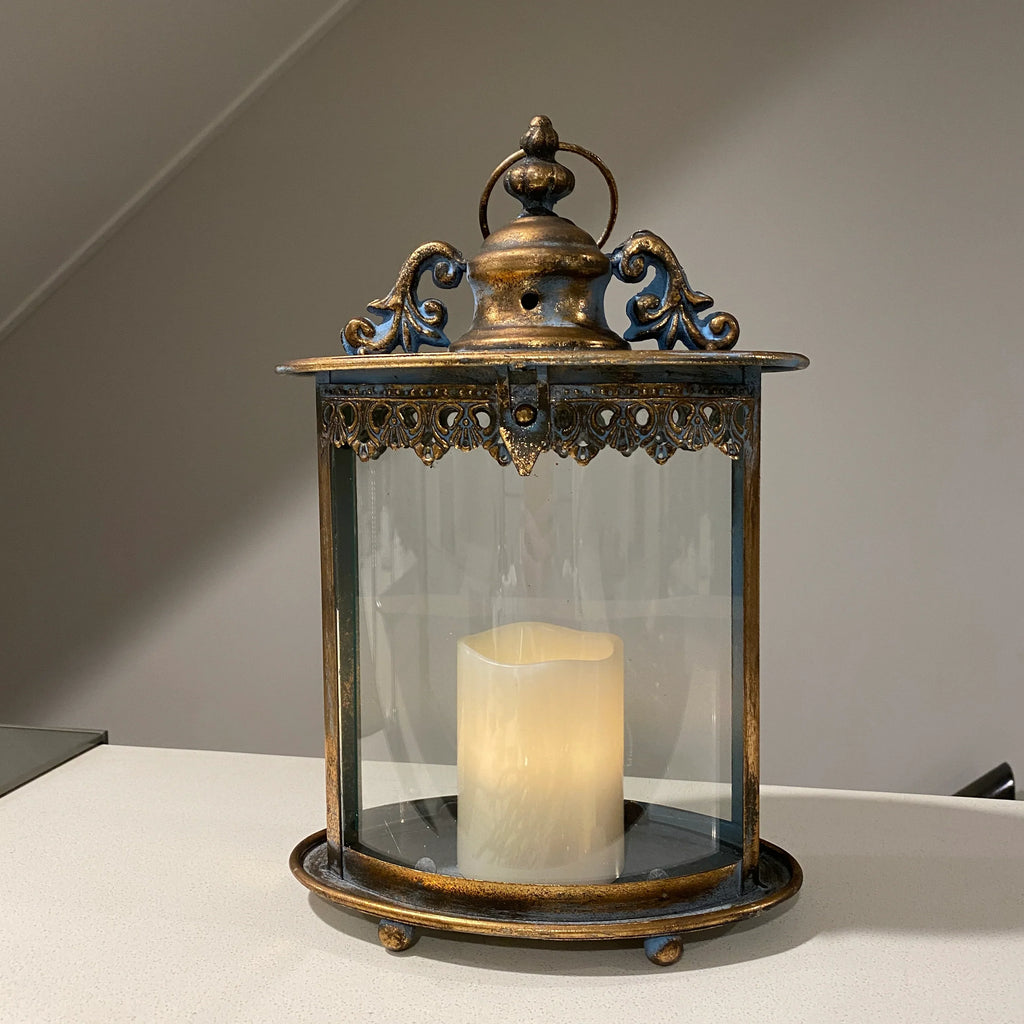 Morea Candle Lantern with Glass