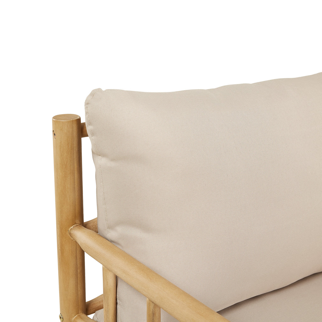 4 Seater Costa Rica Acacia Wood Outdoor Lounge Set