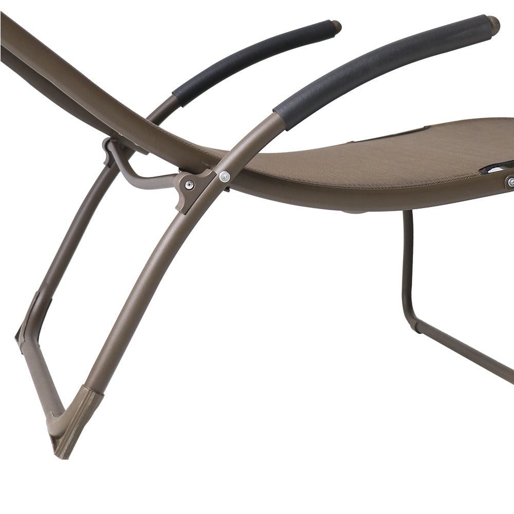 Salome Textilene and Metal Sun Loungers (Set of 2)