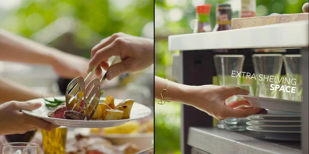 Rialto Outdoor BBQ Prep Bench & Storage Unit