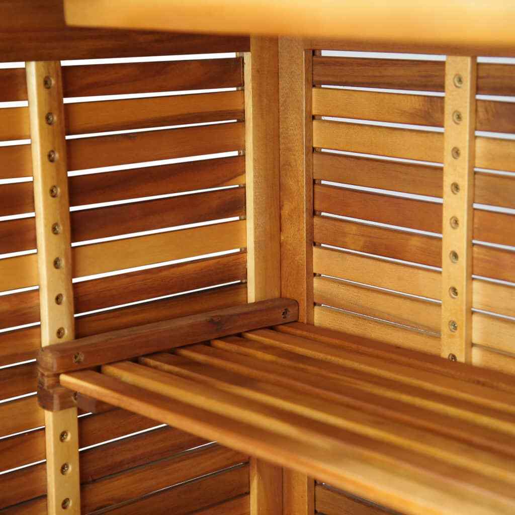 Iona Acacia Wood Bar Table 110x50x105 cm